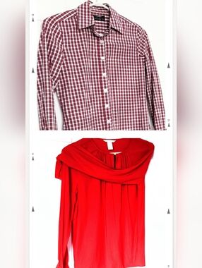 2 pc. Blouse Bundle: Club Monaco, XS and H&M, Size 2